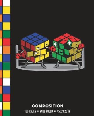 Composition: Wide Ruled Rubik Cube Boxing Match Writing Notebook