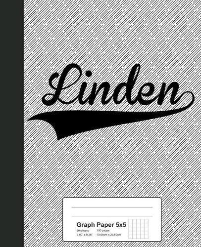 Graph Paper 5x5: LINDEN Notebook