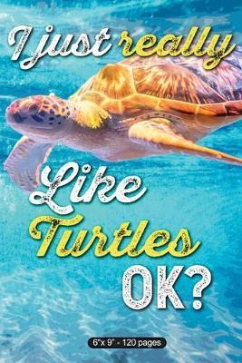 I Just Really Like Turtles Ok?: Composition Notebook - 6  X 9  120 Pages