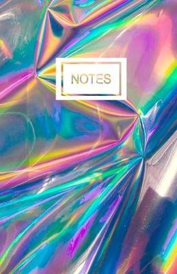 Notes: Holographic Dot Grid Notebook (5.5 x8.5 ) 150 Pages, Dot Graph Paper Journal for Taking Notes, Hand Lettering, Doodling and Sketching