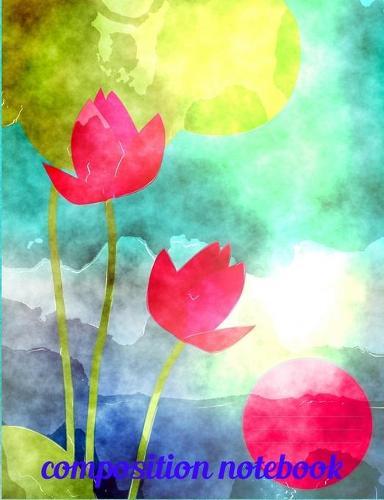 Composition Notebook: Pretty tissue paper tulips