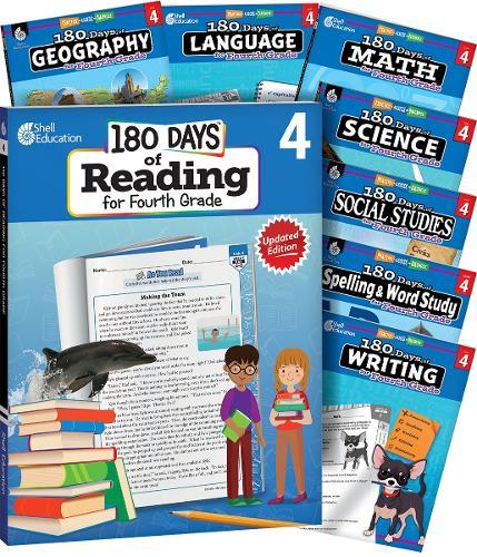 180 Days™ Bundle Grade 4: 8-Book Set: Practice, Assess, Diagnose
