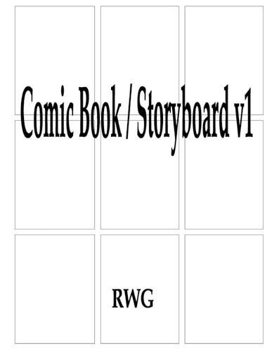 Comic Book / Storyboard v1: 100 Pages 8.5"" X 11""