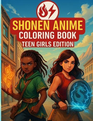 Shonen Anime Coloring Book: Teen Girls Edition