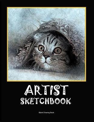 Artist sketchbook large white paper 8.5x11: Blank Drawing doodling journal - Sketching gift book