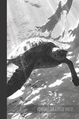 vintage sea turtle notes: small lined Sea Turtle Notebook / Travel Journal to write in (6'' x 9'') 120 pages
