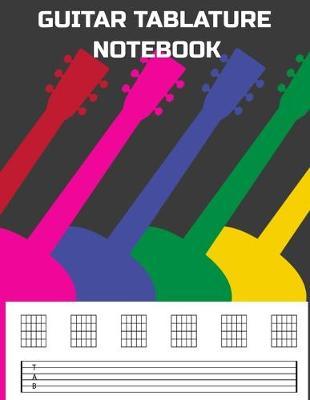Guitar Tablature Notebook: Retro Themed 6 String Guitar Chord and Tablature Staff Music Paper for Guitar Players, Musicians, Teachers and Students (8.5 x11  - 150 Pages) (Guitar Manuscript Books)