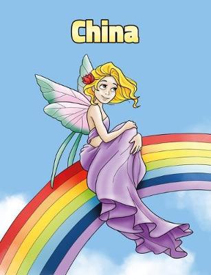 China: Personalized Composition Notebook - Wide Ruled (Lined) Journal. Rainbow Fairy Cartoon Cover. For Grade Students, Elementary, Primary, Middle School, Writing and Journaling