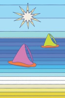 Sailing Yacht Summer Beach Scene Notebook: A lovely boating and ocean designed cover to brighten your day. Each page is headed up with Subject and Date boxes to easily organise and reference your notes.