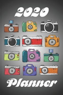 2020 Planner: 12 Month Daily Weekly Monthly Calendar. Vintage camera cover.