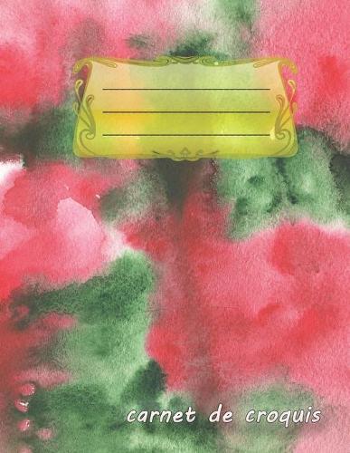 carnet de croquis: bloc-notes vierge - format A4 - 112 pages - bloc-notes avec registre - ideal comme agenda, carnet de croquis, carnet de croquis, carnet a dessin ou cahier a colorier vide - modele aquarelle 2