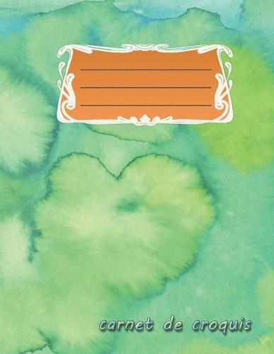 carnet de croquis: bloc-notes vierge - format A4 - 112 pages - bloc-notes avec registre - ideal comme agenda, carnet de croquis, carnet de croquis, carnet a dessin ou cahier a colorier vide - modele aquarelle 4