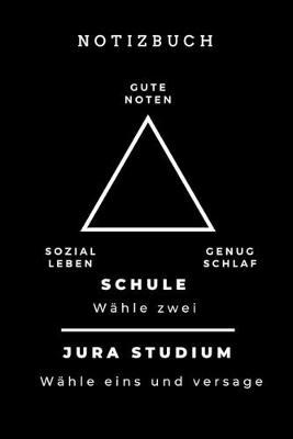Notizbuch Gute Noten Sozial Leben Genug Schlaf Schule Wahle Zwei: TAGEBUCH fur Anwalte Juristen - Geschenkidee fur Studenten - Abitur - Studium - Jura - Geburtstag - Lustiger Spruch - Studentenbuch