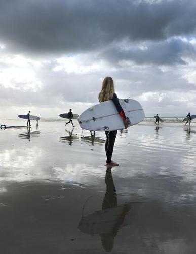 Notebook: surfer surfing surf wave hang ten surfers surfboard board ocean swim