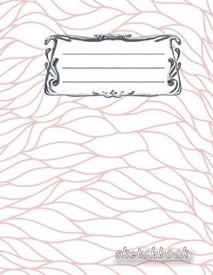 sketchbook: Notebook blank A4 format 112 pages Notebook with register Ideal as diary, sketchbook, sketchbook, drawing book or empty colouring book Wave design 5