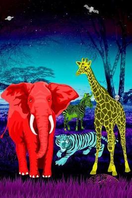 Sketchbook: Plain and Dot Grid Paper to Draw and Write in Thoughts and Ideas Journal Colorful Outerworld Animal Safari Design Cover