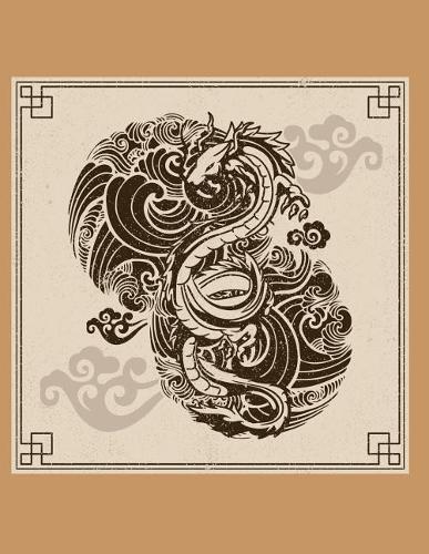 Tattoo Designs Sketchbook: Japanese Tattoos Flash Book: Body Art Practice Book Artists 8.5 x 11 - 150 pages