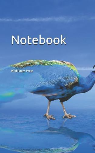 Notebook: animal world bird peacock blue smoke blues pretty birds feather feathers bottle candle