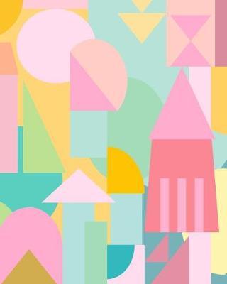 Sketchbook: 8 x 10 Unruled Notebook with 110 Pages for Drawing and Doodling with a Colorful Geometric Design Cover