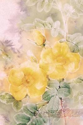 Rosa Eglanteria: Floral Notebook with Flower Illustrations on Every Page