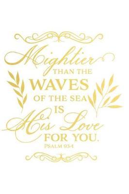 Mightier Than the Waves of the Sea Is His Love for You Psalm 93: 4 : A Daily Guided Prayer Journal to Write In, with Matte Soft Cover. Guided Pages with Scripture Verses and Prompts for Women or Men of Prayer