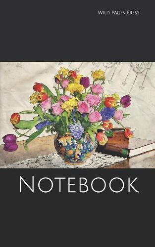 Notebook: flower indoor table book colorful vase ceramic colourful goggles goggle dressing gown