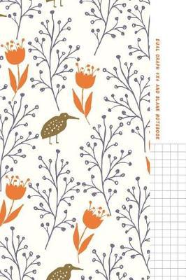 Dual Graph 4x4 and Blank Notebook: Half Graph Paper 4x4 (Four Squares Per Inch 0.25 X 0.25) and Half Blank Paper on Same Page: Quadrille, Coordinate, Quad Ruled, Isometric Graph Grid and Math Paper Journal Notebook Organizer