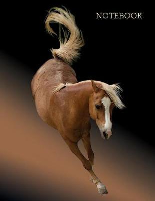 Horse Running Notebook: Large Blank Journal for Writing in (College Ruled Composition Book, Lined Notepad, Jotter) with Equestrian Theme for Horse Lovers