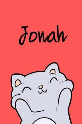 Jonah: Din A5 - 110 Seiten Blanko - Mein Malbuch - Personalisierter Kalender - Vornamen - Sch nes Notizbuch - Notizblock Rot - Kinderbuch - Jugendbuch - Organizer - Malblock Mit Namen