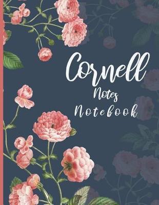 Cornell Notes Notebook: Pink Floral Cover, Cornell Taking Notes For School Students College ́8.5 x 11