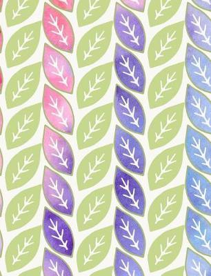 Composition Notebook College Ruled with Autumn Watercolor Leaves Pattern Cover: One Subject Student Exercise Comp Book: Softcover