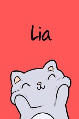 Lia: Din A5 - 110 Seiten Blanko - Mein Malbuch - Personalisierter Kalender - Vornamen - Sch nes Notizbuch - Notizblock Rot - Kinderbuch - Jugendbuch - Organizer - Malblock Mit Namen