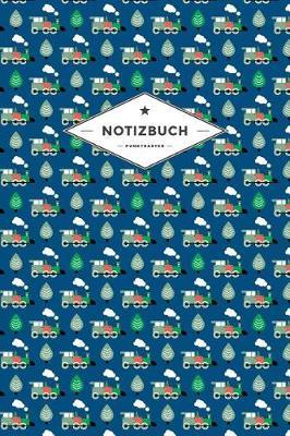Notizbuch Punktraster: F r Zugreisende Und Pendler - 120 Seiten - Soft Cover - Motiv: Lokomotive