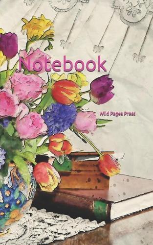 Notebook: Flower White Spring Garden Vegetable Heart Bloom
