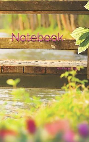 Notebook: Nature Spring Bridge Water Aesthetic Flowers