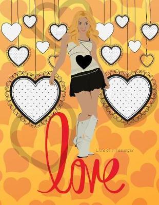 Life of a Teenager: A Stylish Teenage Girl Themed Blank Line Journal with Big Paper Size 8.5 X 11 - Multi Purpose Personalized Notebook, Diary and Logbook