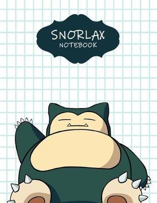Snorlax Notebook: Favorite Pokemon Grid Blankbook Journal