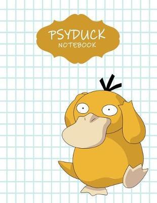 Psyduck Notebook: Favorite Pokemon Grid Blankbook Journal