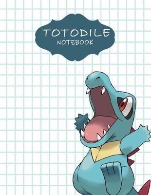 Totodile Notebook: Favorite Pokemon Grid Blankbook Journal