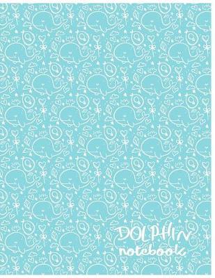 Dolphin Notebook: Cute Elements, Composition Book, Blue Notebook, Notebook for Girls, Kids, Journal