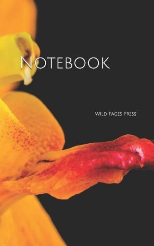 Notebook: Orchid flower blossom bloom orange