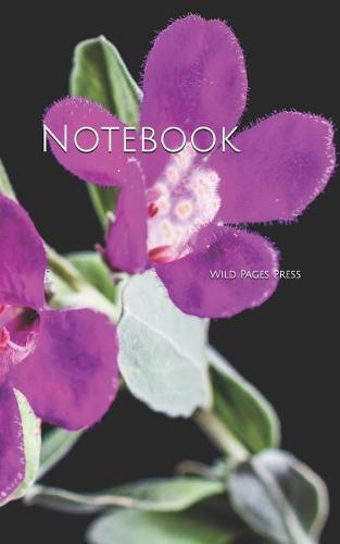 Notebook: Wildflower flower blossom bloom purple