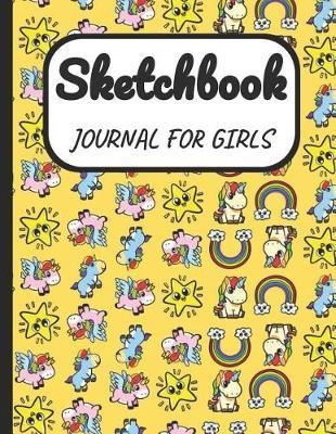 Sketchbook Journal for Girls: A Large Note Book for Girls of All Ages with Blank Paper for Drawing and Sketching: Artist Edition with Girly Cover