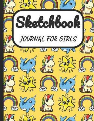 Sketchbook Journal for Girls: A Large Note Book for Girls of All Ages with Blank Paper for Drawing and Sketching: Artist Edition with Girly Cover