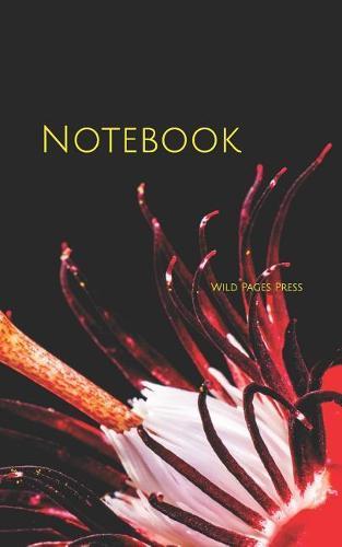 Notebook: Passion flower blossom bloom red