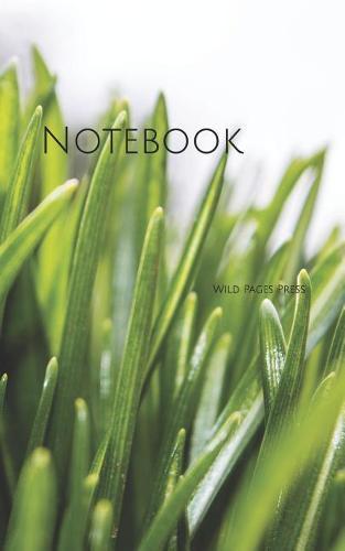 Notebook: Grass green spring nature