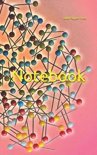 Notebook: Pins needles color colourful