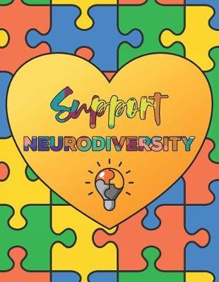 Support Neurodiversity: Autism Awareness Doodle Journal Notebook 8.5x11 with 110 Pages, Blank & Lined for Doodles, Drawing, Writing, Planning, Dreaming