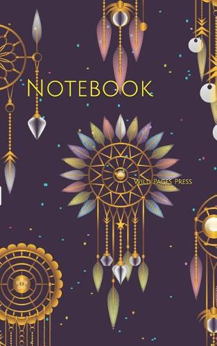Notebook: Background pattern ornaments objects dreamcatcher dream catcher