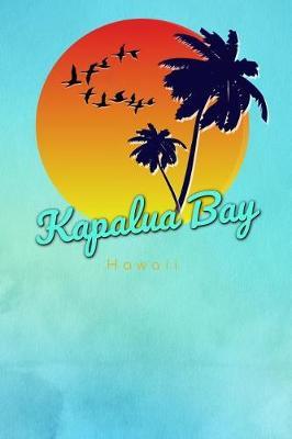 Kapalua Bay Hawaii: Cute Sunset Palm Tree Flock of Birds Surfing Beach Dotted Grid Bullet Journal Notebook - 100 Pages 6 X 9 Inches Log Book